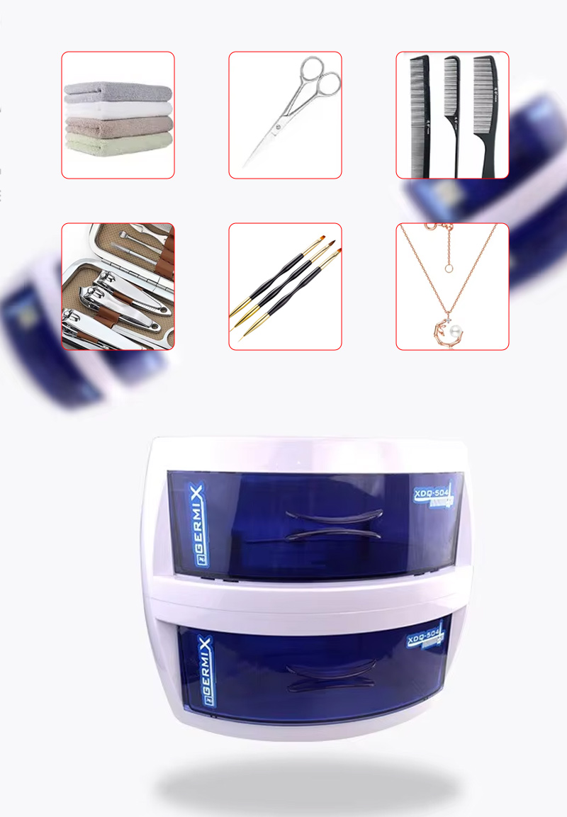 Double-tier pull-out disinfection cabinet