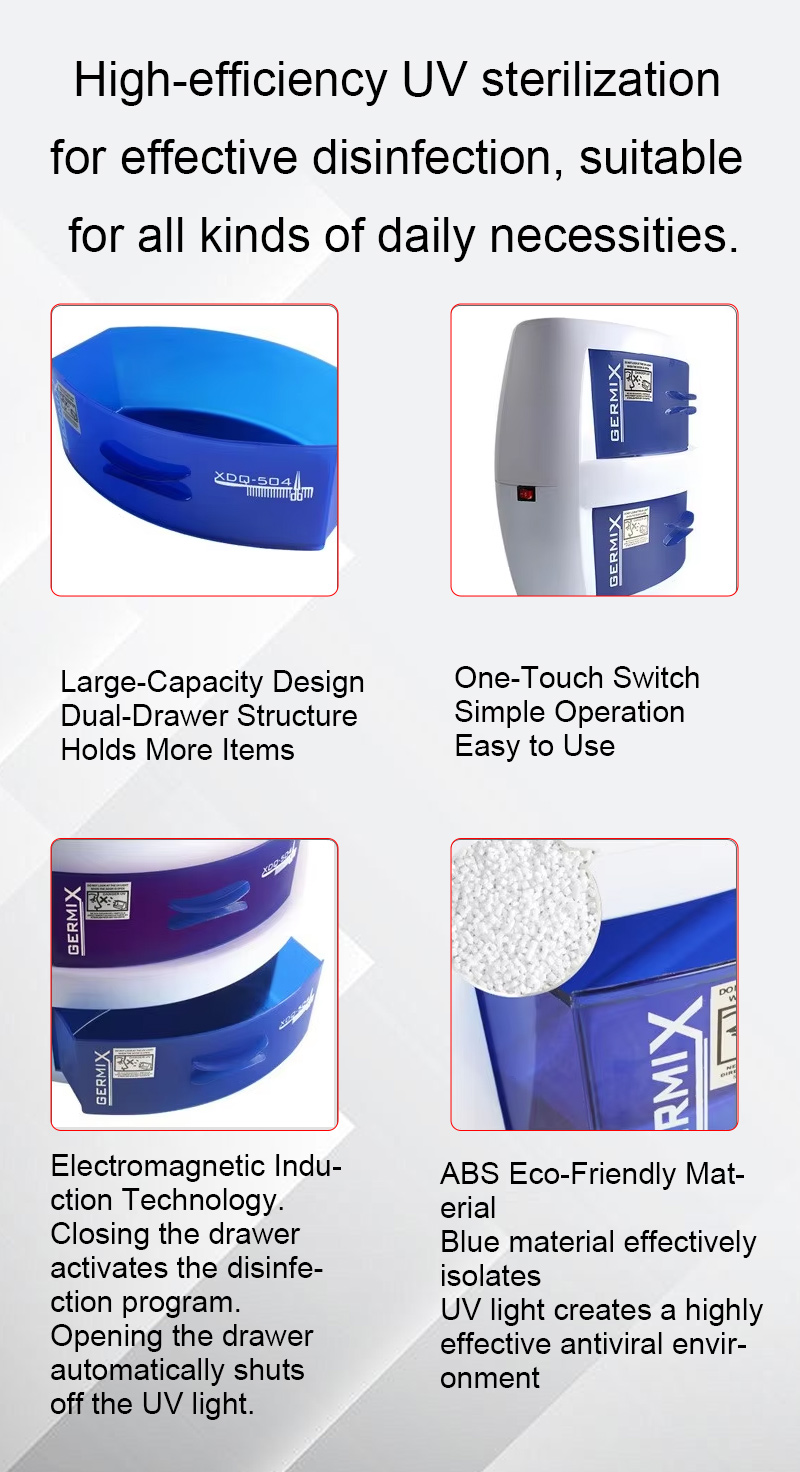 Double-tier pull-out disinfection cabinet