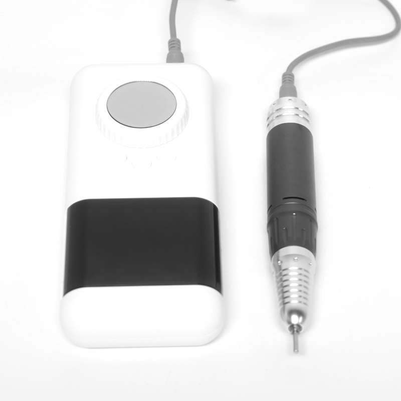 Белая партатыўная электрычная дрыль для пазногцяў